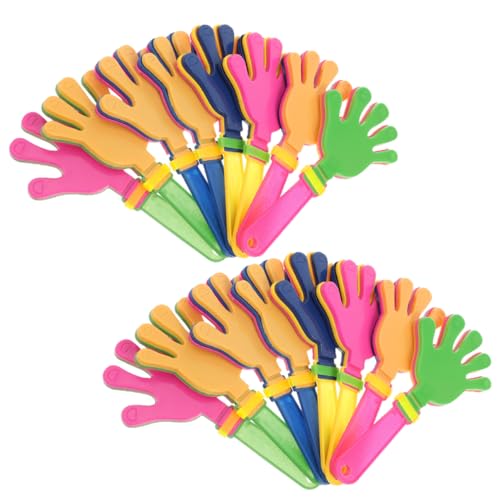 PRETYZOOM 36St Klöppel kinderspielzeug volumni funnytoys Knopf Klappbrett schienbeinschoner Fussball für Handklöppel Krachmacher Handklöppel Prop Plastik von PRETYZOOM