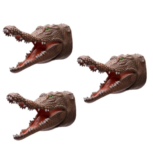 PRETYZOOM Kinderspielzeug Krokodil Krokodil Handpuppe Spielzeug Spielzeuge Kopfbedeckung Lustig Handpuppe Hundekopfpuppen von PRETYZOOM