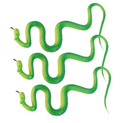 PRETYZOOM 3st Simulierte Schlangenfigur Halloween-streichspielzeug Knifflige Schlange Grosse Schlange Spielzeug Zum Sammeln Spukhausschlange Gefälschte Schlange Gummi Tier Spielzeugschlange von PRETYZOOM