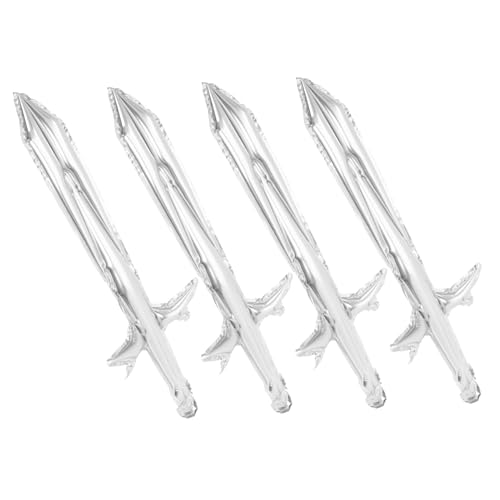 PRETYZOOM 4 Stück Aufblasbare Piratenschwerter Kinderkostüm Zubehör für Halloween Piraten Cosplay Geburtstagsfeiern Leichtes Aluminiumfolie Material Einfach Aufzublasen Robust PRETYZOOM 4 Stück Aufblasbare Piratenschwerter Kinderkostüm Zubehör für Halloween Piraten Cosplay Geburtstagsfeiern Leichtes Aluminiumfolie Material Einfach Aufzublasen Robust von PRETYZOOM