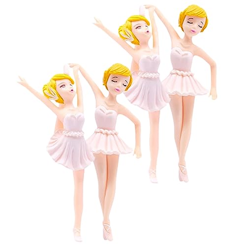 PRETYZOOM Tanzendes Ballettmädchen Figurine Cupcake Topper Set Für Hochzeitsdeko Partyzubehör von PRETYZOOM