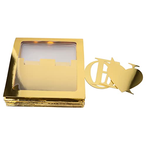 PRETYZOOM 4 Stück Dekorative Luftballonboxen für Geburtstag Transparente Ballonverpackung mit Goldenem One Letter Design Leichte und Stabile Fotorequisite für Partydekoration von PRETYZOOM