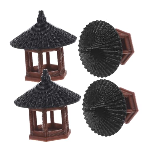 PRETYZOOM 4 Stück Mikrolandschaft Mini Luftpumpe Luftstein Für Aquarien Luftpumpe Für Aquarien Elektrische Luftballonpumpe Kleiner Fischtank Aquarium-pavillon-Statue Panzer Plastik von PRETYZOOM