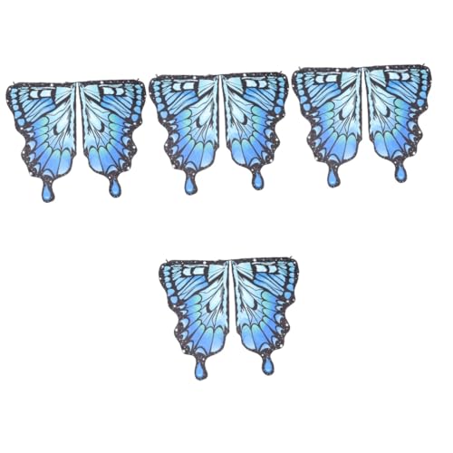 PRETYZOOM 4 Stück Raupe Kostüm Flügel Schmetterling Kostüm Anziehen Feenkostüm Mädchenkleidung Gadgets Für Kinder Anziehkleidung Für Kleinkinder Halloween Schmücken Rotieren Chiffon von PRETYZOOM