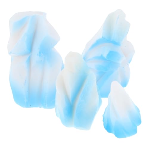 PRETYZOOM 4 Stück Teiliges Miniatur aus Langlebigem Resin Detailreiche Micro Landschaftsfiguren für Aquarium und Feengarten Dekoration Vielseitige Mini Ornamente für Garten Mikro von PRETYZOOM