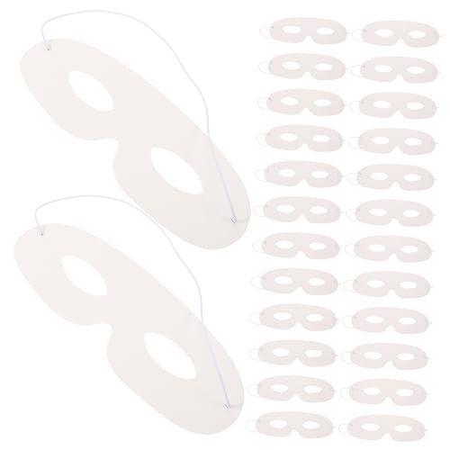 PRETYZOOM 40 Stück Teiliges Weiße Masken aus Karton mit Elastischem Band Bemalbare Diy Bastelmasken für Kreative Kunstprojekte für Partys Festivals und Gemeinsames Malen mit Eltern PRETYZOOM 40 Stück Teiliges Weiße Masken aus Karton mit Elastischem Band Bemalbare Diy Bastelmasken für Kreative Kunstprojekte für Partys Festivals und Gemeinsames Malen mit Eltern von PRETYZOOM