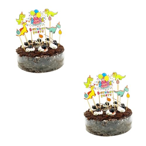 PRETYZOOM Kuchendekorationen 44 Stk Tortendeko Einschulung Cupcake-dekorationen Kuchen Zylinder Cartoon Kuchendekoration von PRETYZOOM