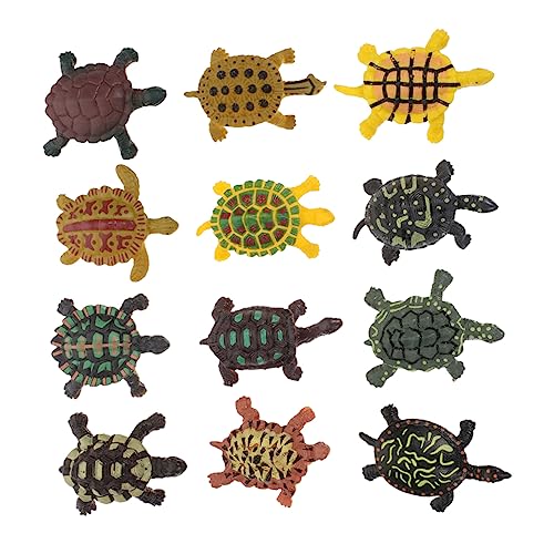 PRETYZOOM 48 simulierte Schildkröte Schildkrötenspielzeug Mini-Schaf-Spielzeug Kinderspielzeug Spielzeug für Kinder Mini-Spielzeug Kinder Auto Spielzeug Schildkröten-Modelle Aquarium von PRETYZOOM
