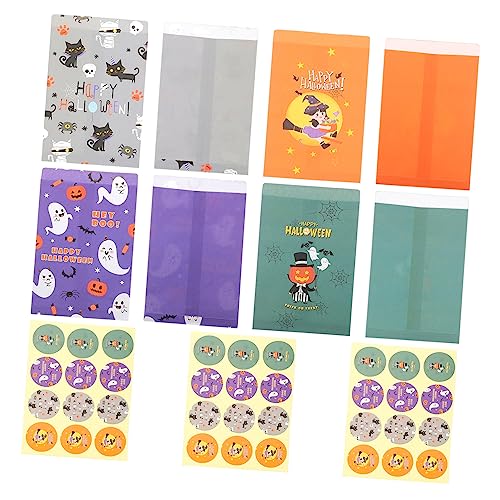 PRETYZOOM 48 Stück Halloween Tasche Halloween Leckerli Tasche Halloween Partyzubehör Bonbontüten Bonbontüten Aus Papier Leckereientüte Snacktüten Goodie Tüten Für Halloween von PRETYZOOM