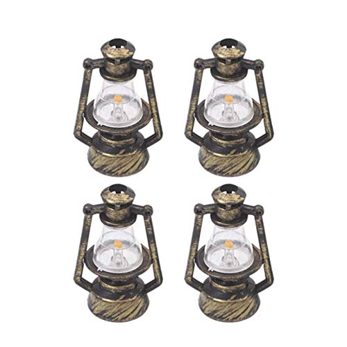 4Pcs Puppenhaus Miniatur Laterne Petroleumlampe Licht nach Hause Fee Garten Tischdekoration Harz Outdoor Kinder So Tun Als Ob Spielzeug Geburtstag Geburtstag Handwerk von PRETYZOOM