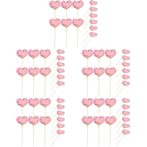 PRETYZOOM 5 Sätze Torteneinsätze Zum Muttertag Tropische Cupcake-topper Alles Zum Geburtstagszeichen Kuchen -toper Tortenaufsatz Für Die Babyparty Kuchendekor Liner Papier 48 Stück * 5 von PRETYZOOM