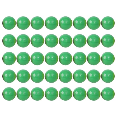 PRETYZOOM 50 leere farbige runde Kapseln, 5 cm, für Verkaufsautomaten, kleine Bingo-Gewinnspiele, Zeichnungsbälle, Kaugummi-Behälter für St. Patrick, Geschenk, Grün PRETYZOOM 50 leere farbige runde Kapseln, 5 cm, für Verkaufsautomaten, kleine Bingo-Gewinnspiele, Zeichnungsbälle, Kaugummi-Behälter für St. Patrick, Geschenk, Grün von PRETYZOOM