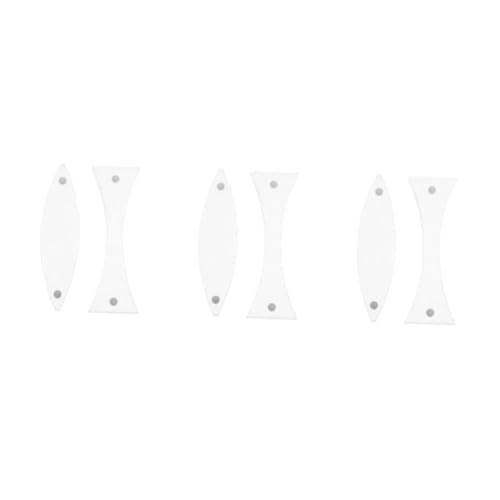 PRETYZOOM 6 Stck. Teiliges Magnetisches Optisches Linsenset aus Acrylglas Präzise Gewölbte Linsen mit Hoher Haftung für Physikunterricht Lichtbrechung und Spiegelung im Labor von PRETYZOOM