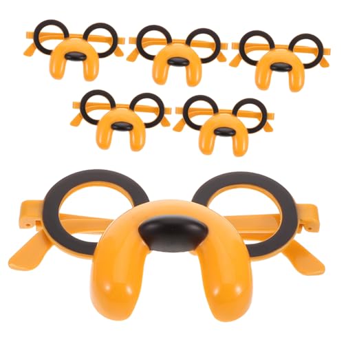 PRETYZOOM 6 Stück Hunde-tierbrillen Für Kinder: Lustige Party-brillen-requisiten – Kostümrahmen Für Geburtstagspartys – Fotoautomaten-zubehör von PRETYZOOM