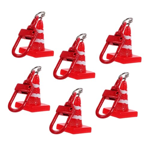 PRETYZOOM 6 Stück Straßenkegel-anhänger Partyartikel Für Schlüsselkettendekoration Schlüsselanhänger Für Mädchen Leitkegel Ornament Kleiner Verkehrskegel Verkehrskegel-neuheit Metall PRETYZOOM 6 Stück Straßenkegel-anhänger Partyartikel Für Schlüsselkettendekoration Schlüsselanhänger Für Mädchen Leitkegel Ornament Kleiner Verkehrskegel Verkehrskegel-neuheit Metall von PRETYZOOM
