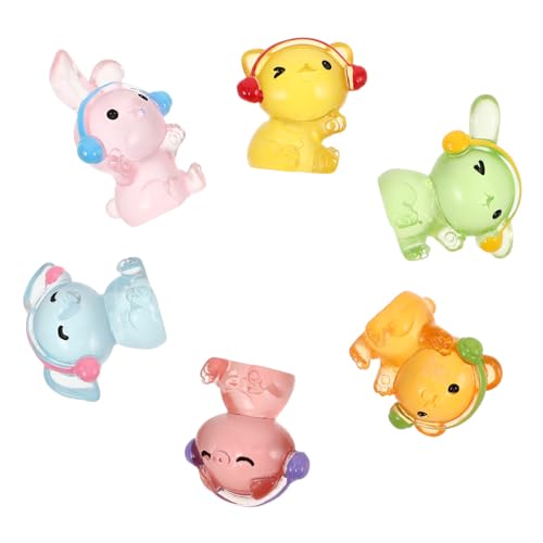PRETYZOOM 6 Stück Süße Tierverzierungen Mini-tierfiguren Spielzeugtiere Gartenfee-Statue-Ornamente Mini-tierfiguren Kleine Tierfiguren Winzige Fantasy -kreaturen Mikrolandschaftsdekor Harz PRETYZOOM 6 Stück Süße Tierverzierungen Mini-tierfiguren Spielzeugtiere Gartenfee-Statue-Ornamente Mini-tierfiguren Kleine Tierfiguren Winzige Fantasy -kreaturen Mikrolandschaftsdekor Harz von PRETYZOOM