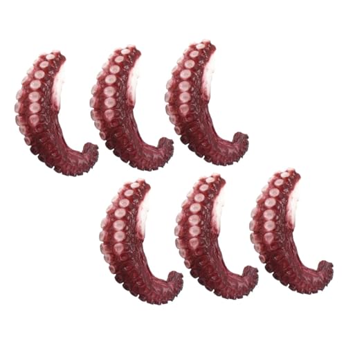 PRETYZOOM 6 Stück Teiliges Realistische Künstliche Octopus Tentakel Deko Modelle Leichte Simulation von Meeresfrüchten für Fotorequisiten Tischdekorationen und Party PRETYZOOM 6 Stück Teiliges Realistische Künstliche Octopus Tentakel Deko Modelle Leichte Simulation von Meeresfrüchten für Fotorequisiten Tischdekorationen und Party von PRETYZOOM