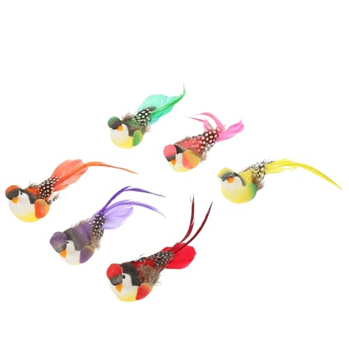 PRETYZOOM Vogelornamente 6 Stück Künstliche Vogeldekorationen Lebensechtes Vogelhandwerk Für Die Gartengestaltung Und Zu Hause PRETYZOOM Vogelornamente 6 Stück Künstliche Vogeldekorationen Lebensechtes Vogelhandwerk Für Die Gartengestaltung Und Zu Hause von PRETYZOOM