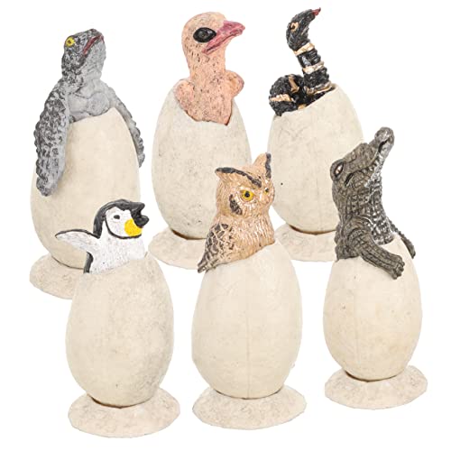PRETYZOOM 6Stücke Teiliges Tier Eier Pinguin Dinosaurier Lustige Pädagogische Modelle Für Kreative Lernspiele Geschenkideen von PRETYZOOM