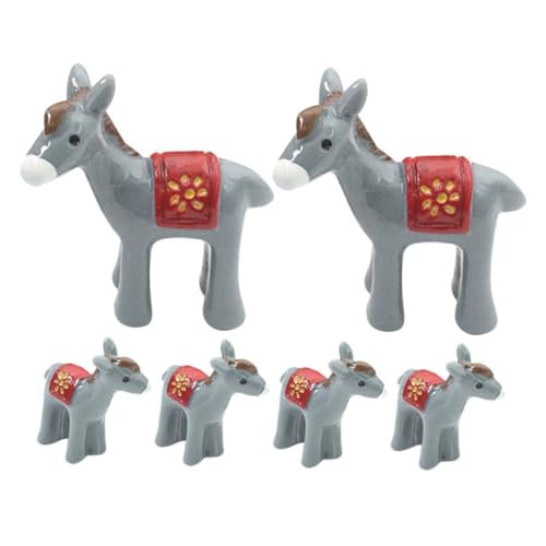 PRETYZOOM 6st Mikro-Ornamente Miniatur-tierfigur Ausgestopft Stecke Den des Esels Fest Winzige Spielsachen Mini-Kuh Kleine Welttiere Miniaturtiere Kleine Kuscheltiere Harz Dark Grey PRETYZOOM 6st Mikro-Ornamente Miniatur-tierfigur Ausgestopft Stecke Den des Esels Fest Winzige Spielsachen Mini-Kuh Kleine Welttiere Miniaturtiere Kleine Kuscheltiere Harz Dark Grey von PRETYZOOM