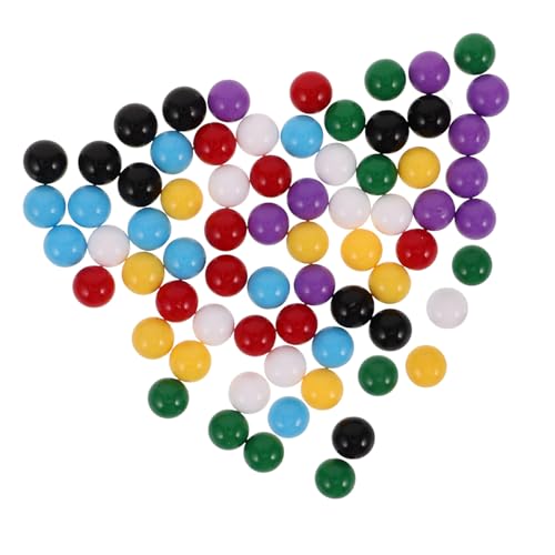 PRETYZOOM 70 Stück Teiliges Bunte Kunststoff-murmeln Lernkugeln für Zählen Wahrscheinlichkeitsunterricht und Mathematikspielzeug Farbenfrohe Pädagogische Kugeln für Grundschule von PRETYZOOM