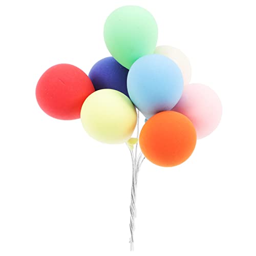 PRETYZOOM 8st Mini-luftballons Aus Ton Puppenhaus-party-ballon Neuheit Ballons Picks Ballon-cupcake-topper Ballon-cluster-kuchenaufleger Ballonkucheneinsätze Mini-hausballon Weihnachten von PRETYZOOM