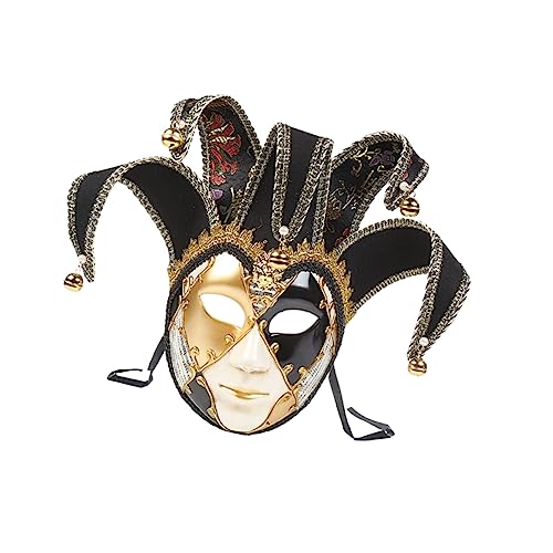 PRETYZOOM faschingsmasken masken fasching masks black Narr Gimp-Maske Halloween-Masken für Erwachsene Halloweenkostüm Kostüm Vollgesichtsmaske Clown-Hut Antiquität von PRETYZOOM