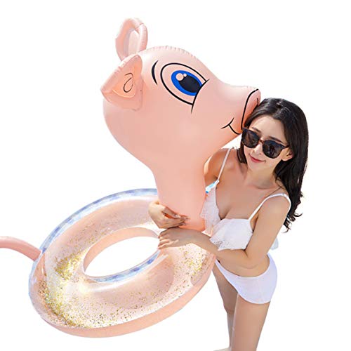 PRETYZOOM Aufblasbare Schwimmrohre Cartoon Muster Schwimmringe Rohr Pool Schwimmwasserspielzeug Sprengen Donut Floß Schwimmspielzeug für Erwachsene Sommer Strand Strand Pool Party Favor von PRETYZOOM
