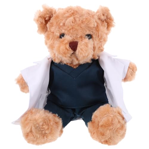 PRETYZOOM Bärenpuppe Doktor Bärenpuppe Plüschtier Stofftier Arzt Puppe Bär Dekoratives Spielzeug Gefüllter Bär Plüschbär Baumwolle Pp Light Brown PRETYZOOM Bärenpuppe Doktor Bärenpuppe Plüschtier Stofftier Arzt Puppe Bär Dekoratives Spielzeug Gefüllter Bär Plüschbär Baumwolle Pp Light Brown von PRETYZOOM