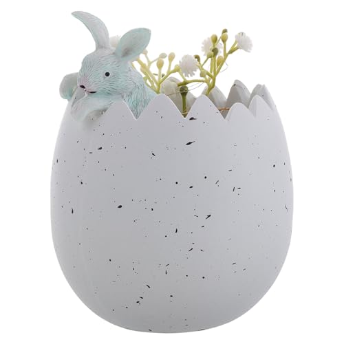PRETYZOOM Blumentopf Mit Zerbrochener Muschel Frühlings-wohndekoration Hasen-Ei-Figur Osterhasen- Osterhasen-pflanztöpfe Feengarten Dekorative Ostertöpfe Osterei-Figur Harz Weiß PRETYZOOM Blumentopf Mit Zerbrochener Muschel Frühlings-wohndekoration Hasen-Ei-Figur Osterhasen- Osterhasen-pflanztöpfe Feengarten Dekorative Ostertöpfe Osterei-Figur Harz Weiß von PRETYZOOM