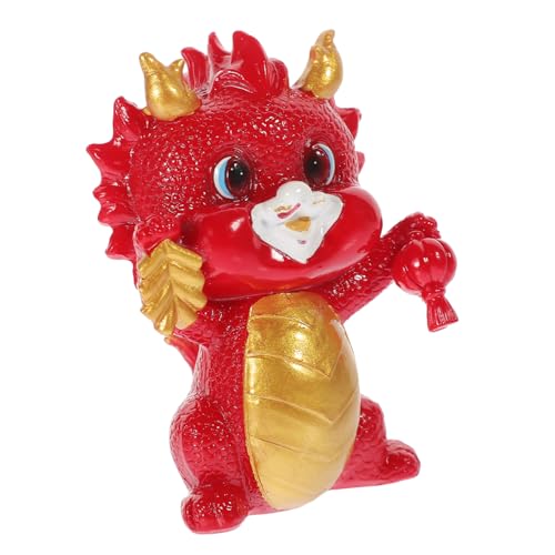 PRETYZOOM 2024 Jahr des Drachen Spielzeug Drachen Statue Chinesischen Sternzeichen Maskottchen Harz Tier Decor PRETYZOOM 2024 Jahr des Drachen Spielzeug Drachen Statue Chinesischen Sternzeichen Maskottchen Harz Tier Decor von PRETYZOOM