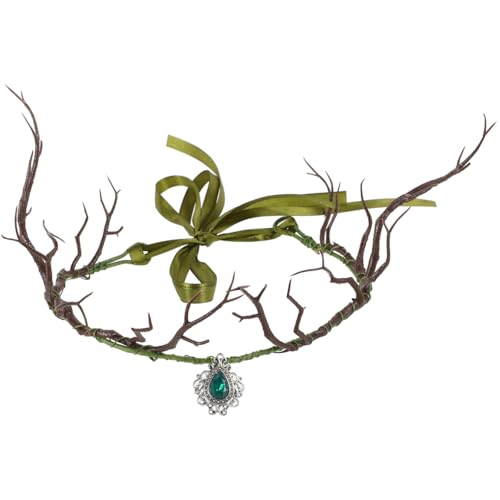 PRETYZOOM Exotisches Haarschmuck Frauen Verstellbares Stirnband Mit Zweig-design Für Hochzeiten Und Festivals Eleganter Kopfschmuck Mit Grünen Anhängern Für Besondere Anlässe PRETYZOOM Exotisches Haarschmuck Frauen Verstellbares Stirnband Mit Zweig-design Für Hochzeiten Und Festivals Eleganter Kopfschmuck Mit Grünen Anhängern Für Besondere Anlässe von PRETYZOOM