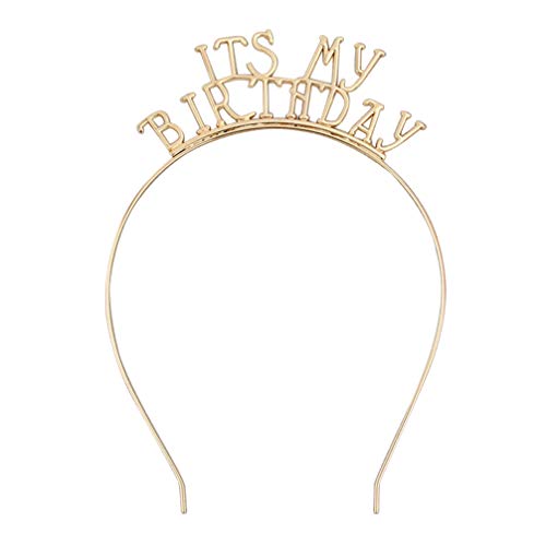 PRETYZOOM Geburtstag Krone Haarreif ITS MY BIRTHDAY Stirnband Legierung Kopfschmuck Mädchen Frauen Damen Geburtstagsfeier Haarschmuck Party Kostüme Zubehör PRETYZOOM Geburtstag Krone Haarreif ITS MY BIRTHDAY Stirnband Legierung Kopfschmuck Mädchen Frauen Damen Geburtstagsfeier Haarschmuck Party Kostüme Zubehör von PRETYZOOM