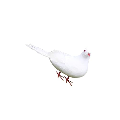PRETYZOOM Große Künstliche Weiße Taube Deko Vogel Friedenssymbol Hochzeitstaube mit Metallfüßen für Fotorequisiten und Wohnraumdekoration PRETYZOOM Große Künstliche Weiße Taube Deko Vogel Friedenssymbol Hochzeitstaube mit Metallfüßen für Fotorequisiten und Wohnraumdekoration von PRETYZOOM