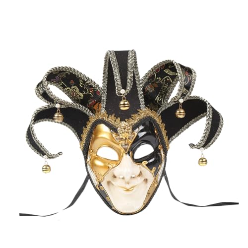 PRETYZOOM Männerkleidung Maskenkostüm theatermaske kostüme für maskenball Kostüme für Erwachsene Maskerade Dekorationen Abschlussball Vollgesichtsmaske Italien Clown-Hut Antiquität von PRETYZOOM