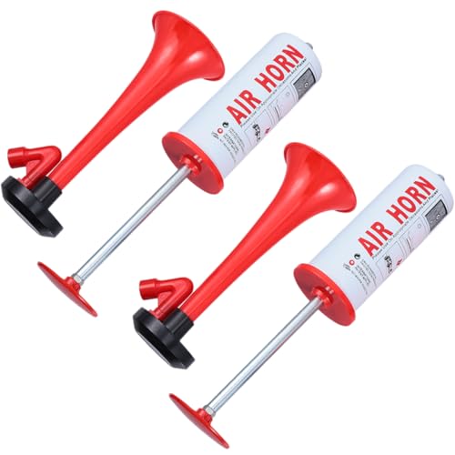 PRETYZOOM Team Spirit Can Handheld Airhorn Fans Horn Tragbares Cheerhorn Push Pump Horn Sportveranstaltung Noisemaker Helle Grafiken von PRETYZOOM