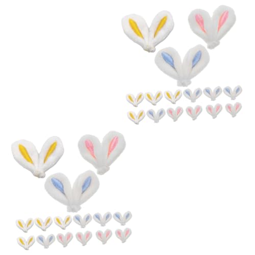 PRETYZOOM Hasenohren Zum Basteln 60 Stück Hasenohren Scrapbooking Schmuck Haarschmuck Haarnadeln Haarspangen Basteln Hasenohren Hasenohren Für Diy Osterdekoration Plüsch Baby Manuelles von PRETYZOOM