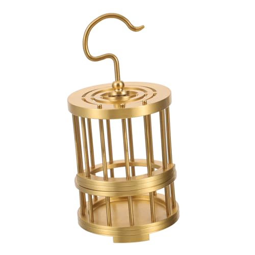 PRETYZOOM Eleganter Hängekäfig Aus Kupfer Für Vögel Und Kleintiere Mit Stilvoller Ästhetik von PRETYZOOM