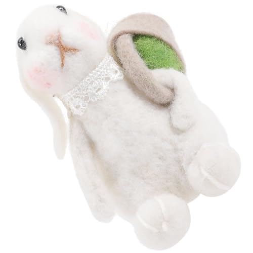 PRETYZOOM Hohe Stoff Spielzeug Ausgestopften Hase Modell Desktop Bunny Statue Niedlichen Hase Stofftier von PRETYZOOM