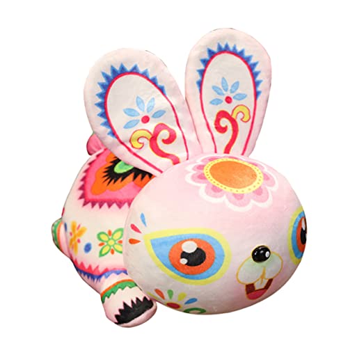PRETYZOOM Spielzeug Jahr des Hasen-maskottchens Geschenk Pp Baumwolle Tier China Spielzeuge von PRETYZOOM
