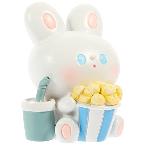 PRETYZOOM Miniatur-hase- Kuchen-Ornament Auto- Harz Hase Spielzeug Für Zuhause Auto von PRETYZOOM