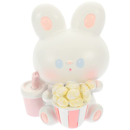 PRETYZOOM Ornamente Kuchen Harz Bunny Spielzeug Auto Decor Bunny Statue Mini Bunny Decor von PRETYZOOM