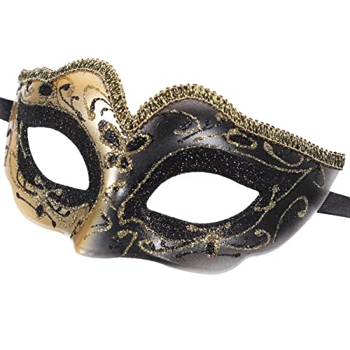 PRETYZOOM Karneval Maskerade Masken Kinder Glitzer Halb Retro Venezianische Masken Kostüm Masken Karneval Antik Masken Halloween Kostüm Zubehör von PRETYZOOM