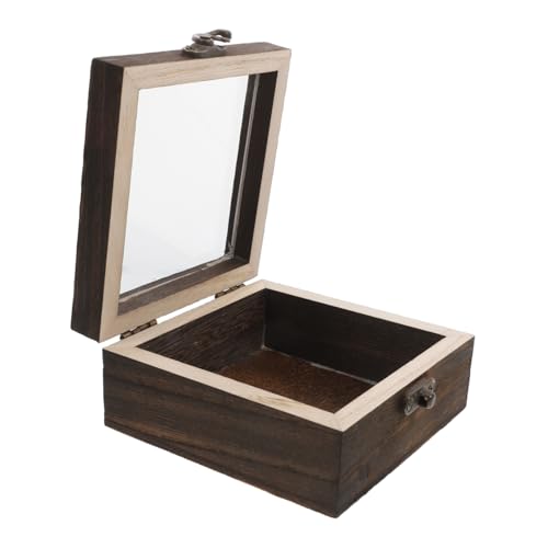 PRETYZOOM Kasten Kästchen Mit Insektenproben Container Klein Anzeige Angepinnt Schmetterlinge Exemplare Kollektor Trockenblumen Pin Vitrine Schaukästen Für Sammlerstücke Light Brown Holz von PRETYZOOM