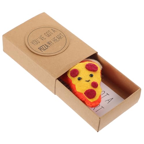 PRETYZOOM Kasten Mini-Pizza-geschenkbox Geburtstagsdekorationen Pizza-gastgeschenke Partydekorationen Pizza-Ballon Pizza Party Vlies von PRETYZOOM
