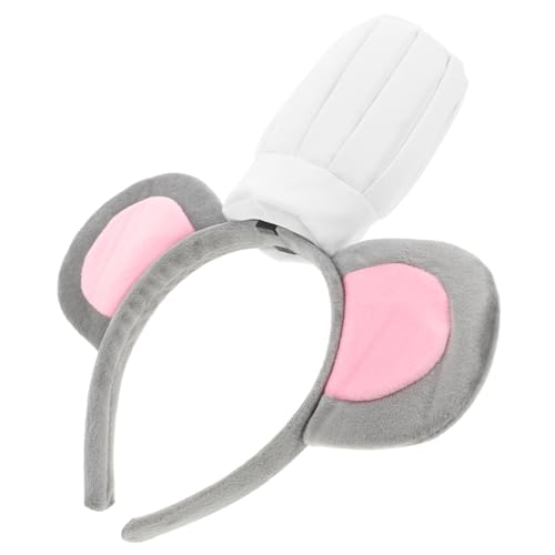 PRETYZOOM Bezauberndes Stirnband Mit Mausohren Für Erwachsene Im Kochmützen-stil Perfekt Für Halloween Partys Und Cosplay PRETYZOOM Bezauberndes Stirnband Mit Mausohren Für Erwachsene Im Kochmützen-stil Perfekt Für Halloween Partys Und Cosplay von PRETYZOOM