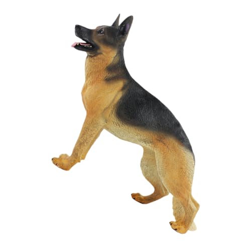 PRETYZOOM Kindersimulationstiermodell Deutscher Schäferhund Miniatur-Tierfigur Lernspielzeug für Hunde Kinderspielzeug Statue Welpenmodell-Ornament Hundefigur realistisch Hündchen der Hund von PRETYZOOM