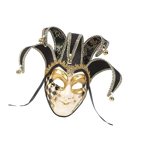 PRETYZOOM Kleidung Für Männer Abschlussballdekorationen Maskerade-gesichtsbedeckung Kostüm-vollgesichtsmaske Venedig Vintage-maske Venedig-party-maske Clown Boris Fräulein von PRETYZOOM