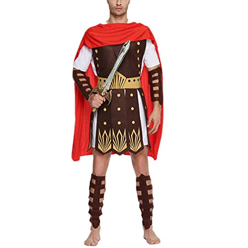 PRETYZOOM Kostüm Römische Gladiator Römische Krieger-Kostüm Kleidung für Erwachsene Halloween Kostüm Partygröße XL von PRETYZOOM