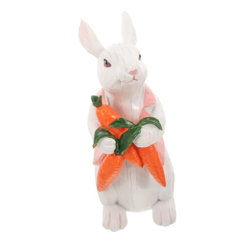 PRETYZOOM Lustige Figur Für Garten Osterhase Statue Deko Hase Ornament Auto Ornament von PRETYZOOM
